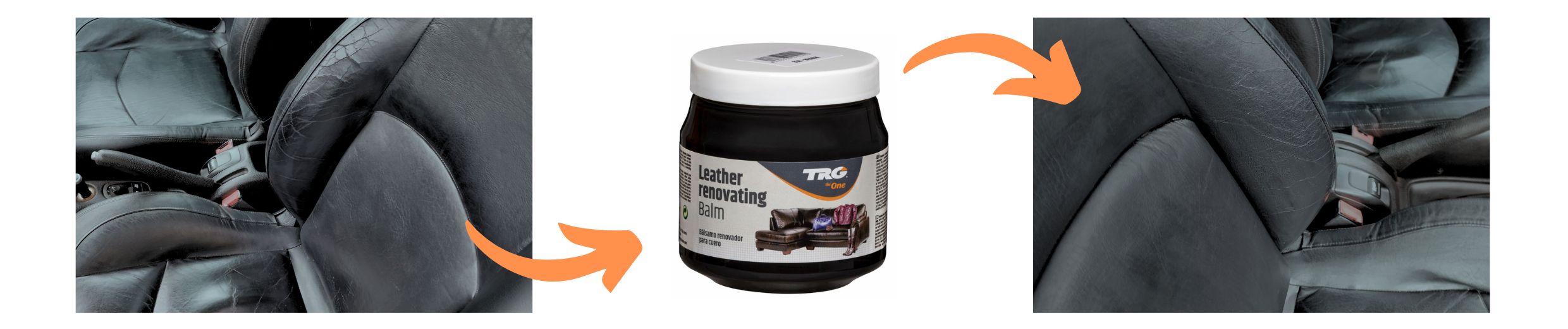 Černý Krém na kožené černé autosedačky Leather Renovating Balm TRG the One Black 118